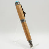 SLT-AD Sea Turtle Wormy Chestnut Twist Rollerball With Gun Metal Trim