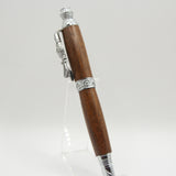 TR-E Train Rollerball Walnut Pen With Chrome Trim