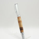 VR-BBD Vertex Domestic Hardwoods Rollerball With Satin Chrome Trim