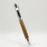 VR-BBE Vertex Teak Rollerball With Chrome Trim
