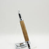 VR-BBE Vertex Teak Rollerball With Chrome Trim