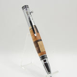 GS-FB Gear Shift Segmented Domestic Hardwoods Pen With Chrome Trim