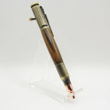 B-EDC Bolt Action Bocote Pen With Antique Brass Trim