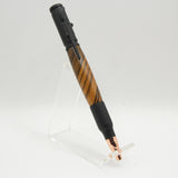 B-EDD Bolt Action Bocote Pen With Flat Black Trim