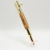 B-EDF Bolt Action Olivewood Pen With Gold Trim