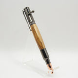 B-EDG Bolt Action Olivewood Pen With Gun Metal Trim