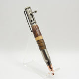 B-EDI Bolt Action Remnant Pen With Antique Pewter Trim