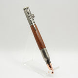 B-EEB Bolt Action Sapele Pen With Antique Pewter Trim