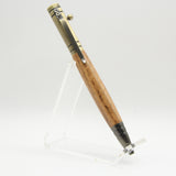T-GE Bolt Action Tec Hickory Pen With Antique Brass Trim