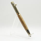 T-GG Bolt Action Tec Teak Pen With Antique Brass Trim