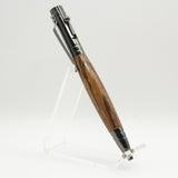T-GH Bolt Action Tec Zebrawood Pen With Gun Metal Trim