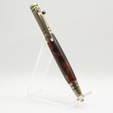 T-HA Bolt Action Tec Earth Tone Acrylic Pen With Antique Brass Trim