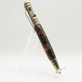 T-HA Bolt Action Tec Earth Tone Acrylic Pen With Antique Brass Trim