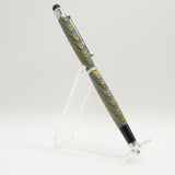 TS-CI Tablet Stylus Pen Blue & Green Laminate With Chrome Trim