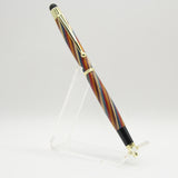 TS-DB Tablet Stylus Pen Multi-Colored Laminate With Gold Trim