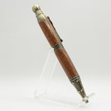 PS-AB Pirate Skull Sapele Pen With Antique Brass Trim