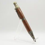 PS-AB Pirate Skull Sapele Pen With Antique Brass Trim
