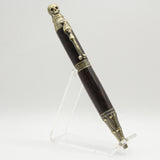 PS-AC Pirate Skull Wenge Pen With Antique Brass Trim