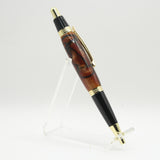 G-AAC Gatsby Earth Tone Acrylic Click Pen With Gold Trim