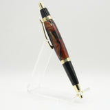 G-AAC Gatsby Earth Tone Acrylic Click Pen With Gold Trim