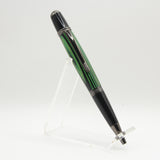 G-HH Gatsby Black and Green Laminate Twist Pen With Gun Metal Trim