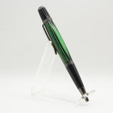 G-HH Gatsby Black and Green Laminate Twist Pen With Gun Metal Trim
