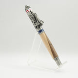 SH-A Nasa Shuttle Rollerball Pen Ambrosia Maple With Antique Pewter Trim