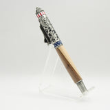 SH-A Nasa Shuttle Rollerball Pen Ambrosia Maple With Antique Pewter Trim