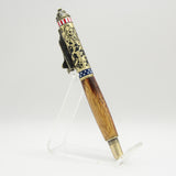 SH-B Nasa Shuttle Rollerball Pen Acacia With Antique Brass Trim
