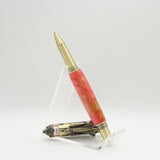 SH-C Nasa Shuttle Rollerball Pen Red Box Elder With Antique Brass Trim