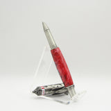SH-D Nasa Shuttle Rollerball Pen Red Acrylic With Antique Pewter Trim