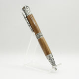 DRG-AD Dragon Bolivian Rosewood Twist Pen With Antique Pewter Trim