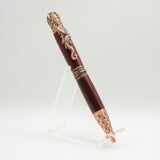 DRG-AE Dragon Sandlewood Twist Pen With Antique Copper Trim