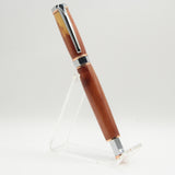 HMR-AB Hexagon Magnetic Rollerball Cedar With Chrome/Copper Trim