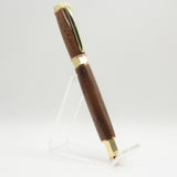 HMR-AD Hexagon Magnetic Rollerball Walnut With Chrome/Copper Trim