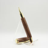 HMR-AD Hexagon Magnetic Rollerball Walnut With Chrome/Copper Trim