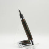 EF-H Executive Fountain Pen Multi-Colored Laminate  With Chrome Trim