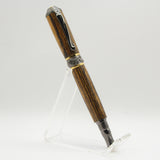 BNF-H Broadwell Nouveau Fountain Pen Bocote With Gun Metal and 22kt Gold Plate Trim