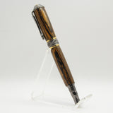 BNF-H Broadwell Nouveau Fountain Pen Bocote With Gun Metal and 22kt Gold Plate Trim