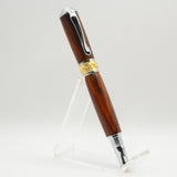 BNF-AA Broadwell Nouveau Fountain Pen Cocobolo With Chrome and 22kt Gold Plate Trim