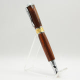 BNF-AA Broadwell Nouveau Fountain Pen Cocobolo With Chrome and 22kt Gold Plate Trim
