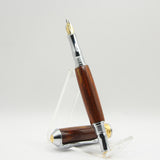 BNF-AA Broadwell Nouveau Fountain Pen Cocobolo With Chrome and 22kt Gold Plate Trim