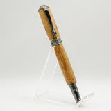 BNF-AD Broadwell Nouveau Fountain Pen Marblewood With Gun Metal and 22kt Gold Plate Trim
