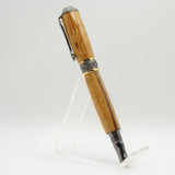 BNF-AD Broadwell Nouveau Fountain Pen Marblewood With Gun Metal and 22kt Gold Plate Trim