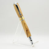 BNF-AF Broadwell Nouveau Fountain Pen Olivewood With Chrome and 22kt Gold Plate Trim