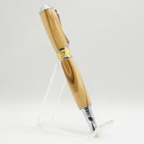 BNF-AF Broadwell Nouveau Fountain Pen Olivewood With Chrome and 22kt Gold Plate Trim