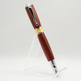 BNF-AG Broadwell Nouveau Fountain Pen Padauk With Chrome and 22kt Gold Plate Trim