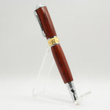 BNF-AG Broadwell Nouveau Fountain Pen Padauk With Chrome and 22kt Gold Plate Trim