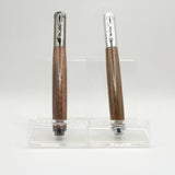 MGS-B Magnetic Fountain and Rollerball Pen Set Walnut With Gun Metal-Chrome Trim  (Pen Case Included)