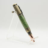 M-ADF Mini 4" Bolt Action Green Box Elder With Antique Brass Trim
